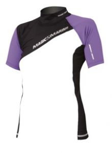 Ladies Short Sleeve Purple UV 50+ Magic Marine  Sun/Rash Shirt